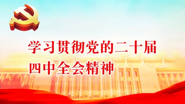 學習貫徹黨的二十屆四中全會精神